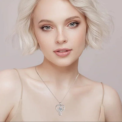 To My Love Eternal Heart Double layered Heart shaped Necklace With Gift Box For Gilrfriend Wife Christmas Valentine's Day Gifts MONMONSHOP - monmonshop.com