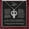 To My Love Heart Necklace With Gift Box From Husband Boyfriend For Wife Gilrfriend Christmas Valentine's Day Gifts | MMS - monmonshop.com