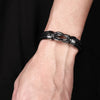 To My Son Braided Leather Bracelet Vintage Charm Wristband Rope Bracelet Forever Linked For Christmas Gifts MMS - monmonshop.com
