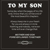 To My Son Braided Leather Bracelet Vintage Charm Wristband Rope Bracelet Forever Linked For Christmas Gifts MMS - monmonshop.com